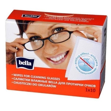 Chusteczki nasączone do czyszczenia okularów Bella