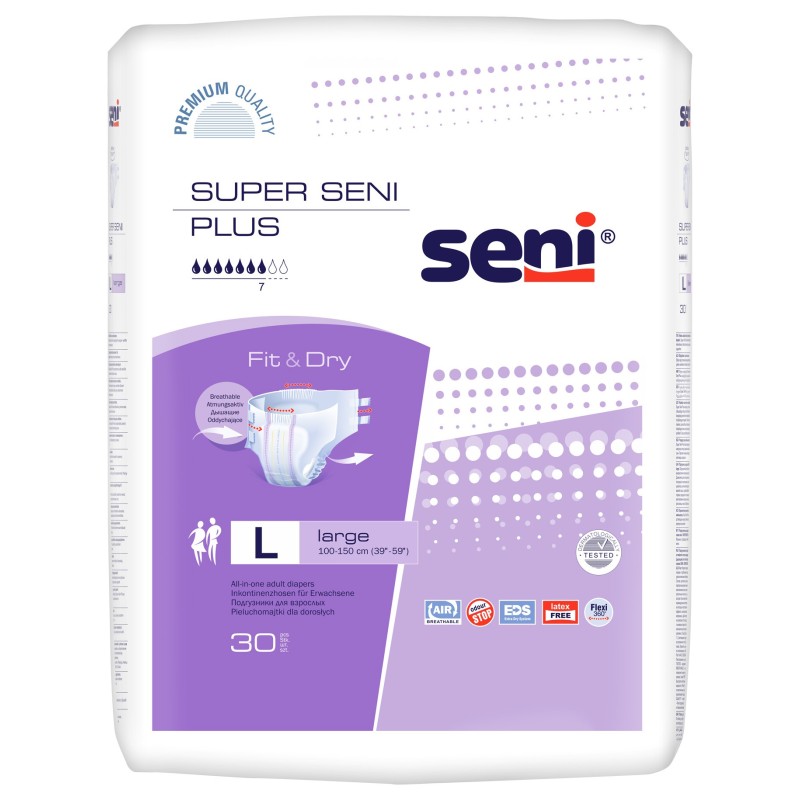 Super Seni Plus pieluchomajtki dla dorosłych zapinane na rzepy