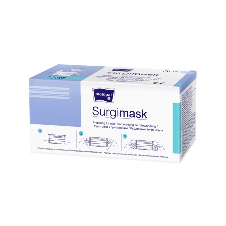 Maseczki jednorazowe chirurgiczne Surgimask typ II, 3 warstwowe