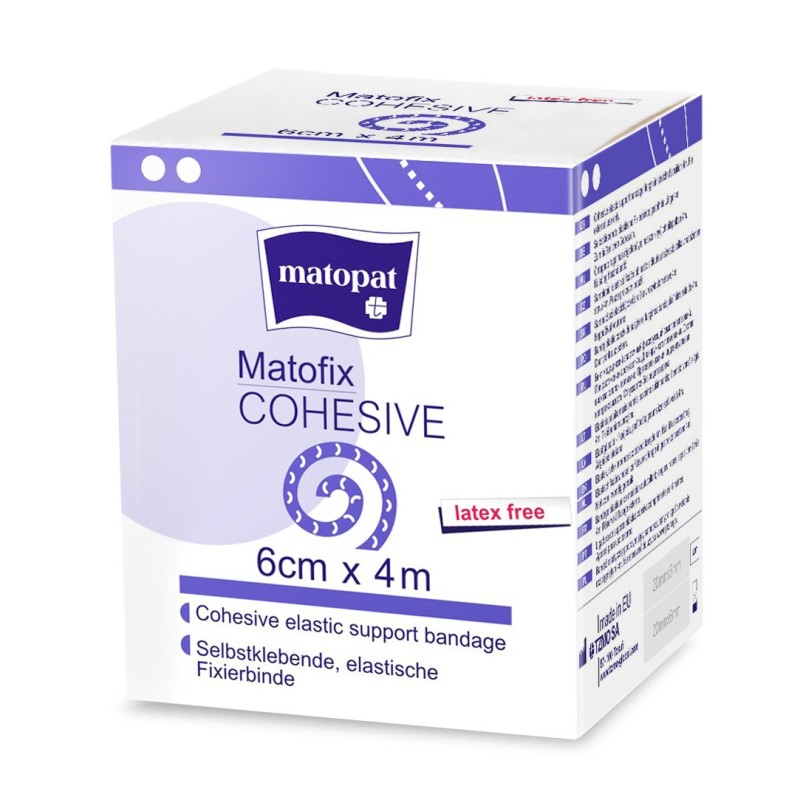 Jednorazowy samoprzylepny bandaż elastyczny Matofix Cohesive (niejałowy)