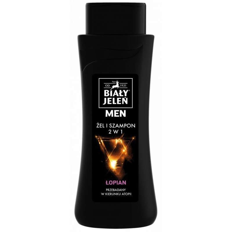 Biały Jeleń Żel pod prysznic for Men 2w1 z łopianem 300 ml