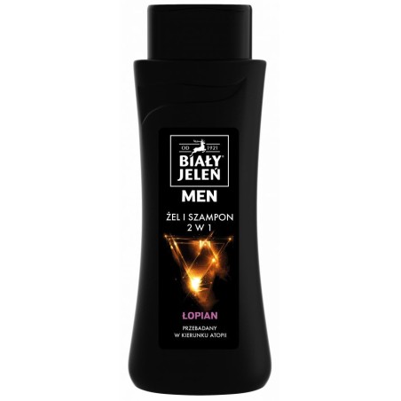 Biały Jeleń Żel pod prysznic for Men 2w1 z łopianem 300 ml