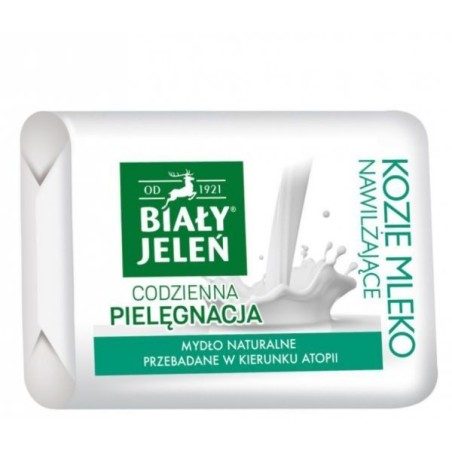 Biały Jeleń Mydło w kostce kozie mleko i len 100 G