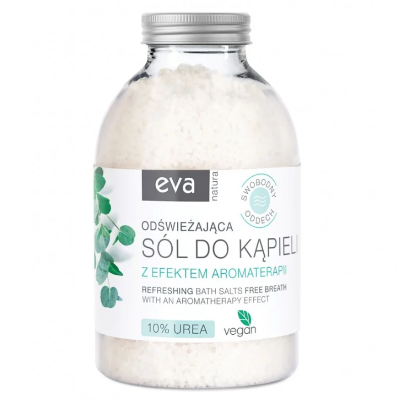 Odświeżająca sól do kąpieli Eva Natura z efektem aromaterapii 420 g