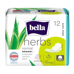 Podpaski higieniczne Bella Herbs z aloesem, 12 sztuk