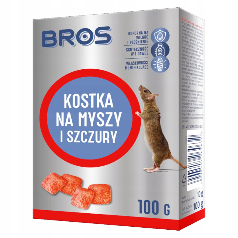 BROS Kostka na myszy i szczury 100g