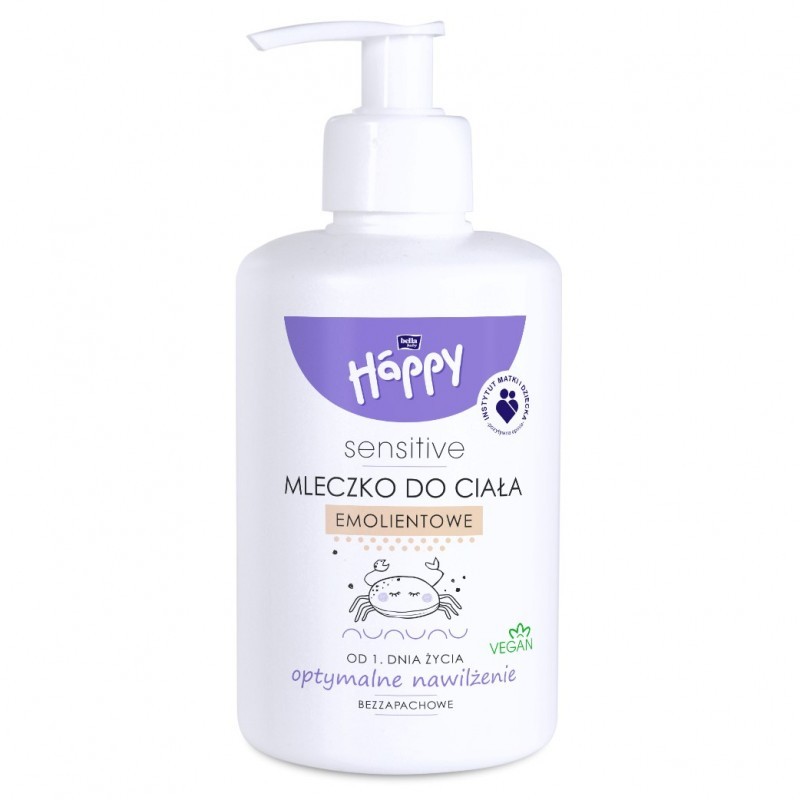 Emolientowe mleczko do ciała dla dzieci Bella Baby Happy Sensitive 300 ml