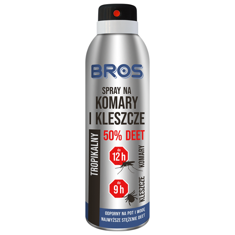 BROS Spray na komary i kleszcze 50% DEET 180 ml