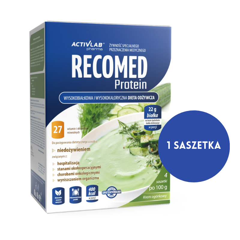 RecoMed Protein zupa krem ogórkowy, 1 saszetka, 100 g