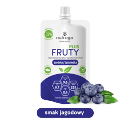 Nutrego Fruty Plus uzupełnienie diety, jagoda, 175 ml