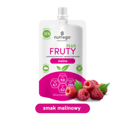 Nutrego Fruty Plus uzupełnienie diety, malina, 175 ml