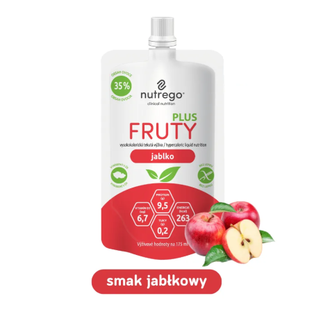 Nutrego Fruty Plus uzupełnienie diety, jabłko, 175 ml