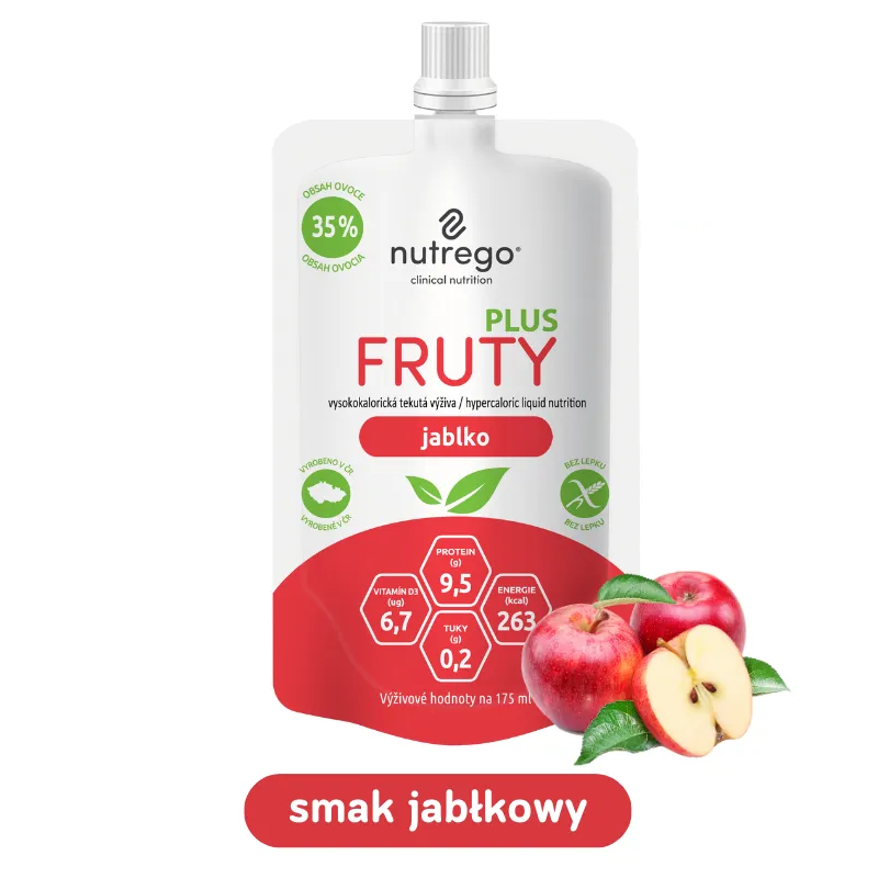 Nutrego Fruty Plus uzupełnienie diety, jabłko, 175 ml