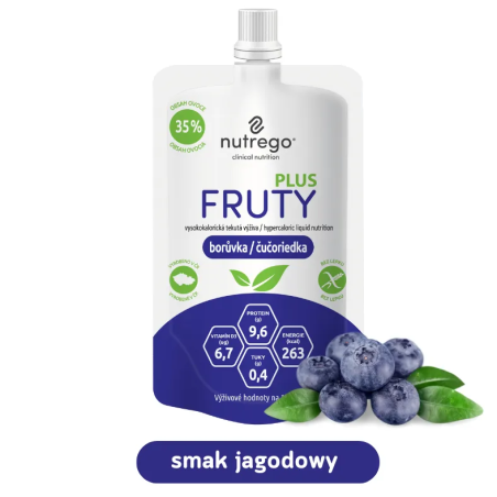 Nutrego Fruty Plus uzupełnienie diety, jagoda, 175 ml