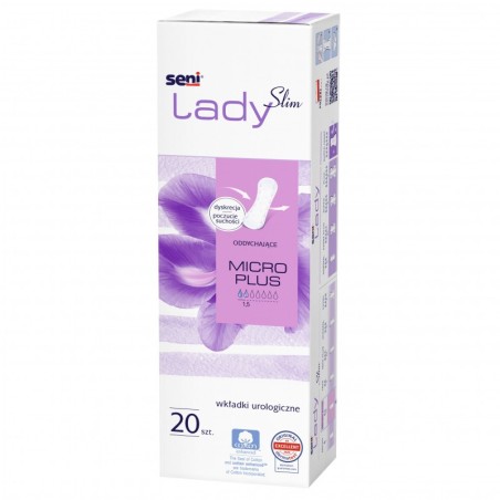 Wkładki urologiczne dla kobiet Seni Lady Slim Micro Plus, 20 sztuk