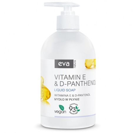Mydło w płynie Eva Natura Witamina E i D-panthenol 500 ml
