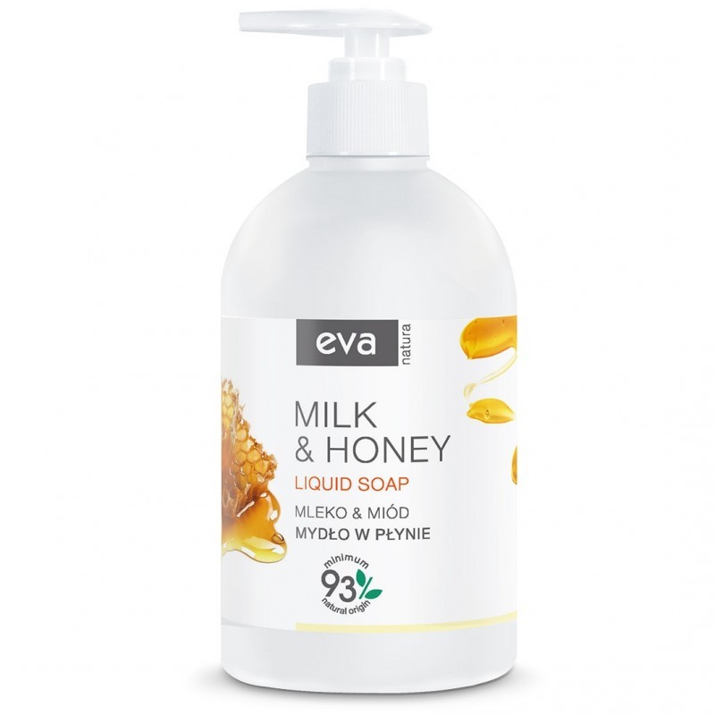 Mydło w płynie Eva Natura Mleko i miód 500 ml