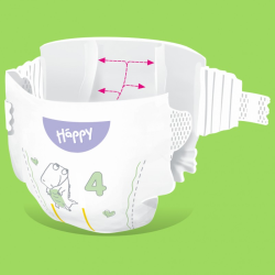Pieluszki Bella Happy 4 Maxi z dynamicznymi kanałami 8-14 kg