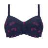 Delila SBP - miękki usztywniany biustonosz AMOENA - niebieski/magenta