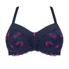 Delila SBP - miękki usztywniany biustonosz AMOENA - niebieski/magenta