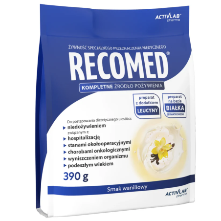 RecoMed koktajl o smaku waniliowym folia 390g