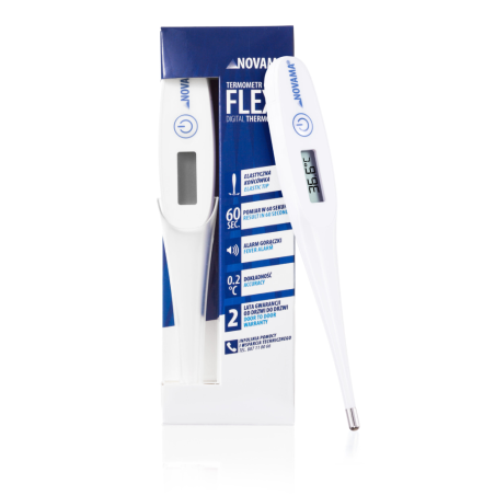 NOVAMA FLEXO Termometr elektroniczny z elastyczną końcówą