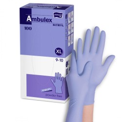 Ambulex Nitryl Rękawice nitrylowe jednorazowe fioletowe 100 szt.