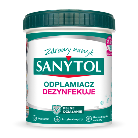 Sanytol dezynfekujący odplamiacz w proszku do prania 450 g
