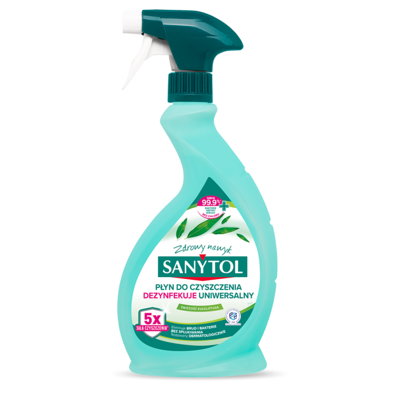 Sanytol Spray uniwersalny do czyszczenia i dezynfekcji, zapach eukaliptusowy, 500 ml