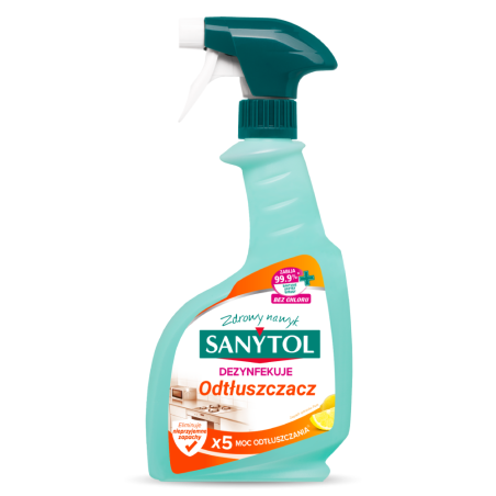 Sanytol Spray do kuchni do odtłuszczania i dezynfekcji, zapach cytursów, 500 ml