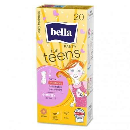 Wkładki higieniczne Bella For Teens Panty Energy, 20 sztuk